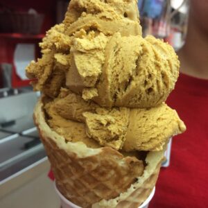 Pumpkin ice cream Young's Jersey Dairy